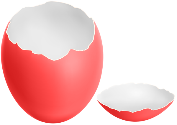 Plain Cracked Easter Egg Transparent PNG Image