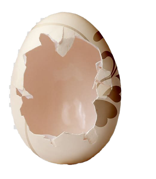 Plain Cracked Easter Egg Transparent PNG Image