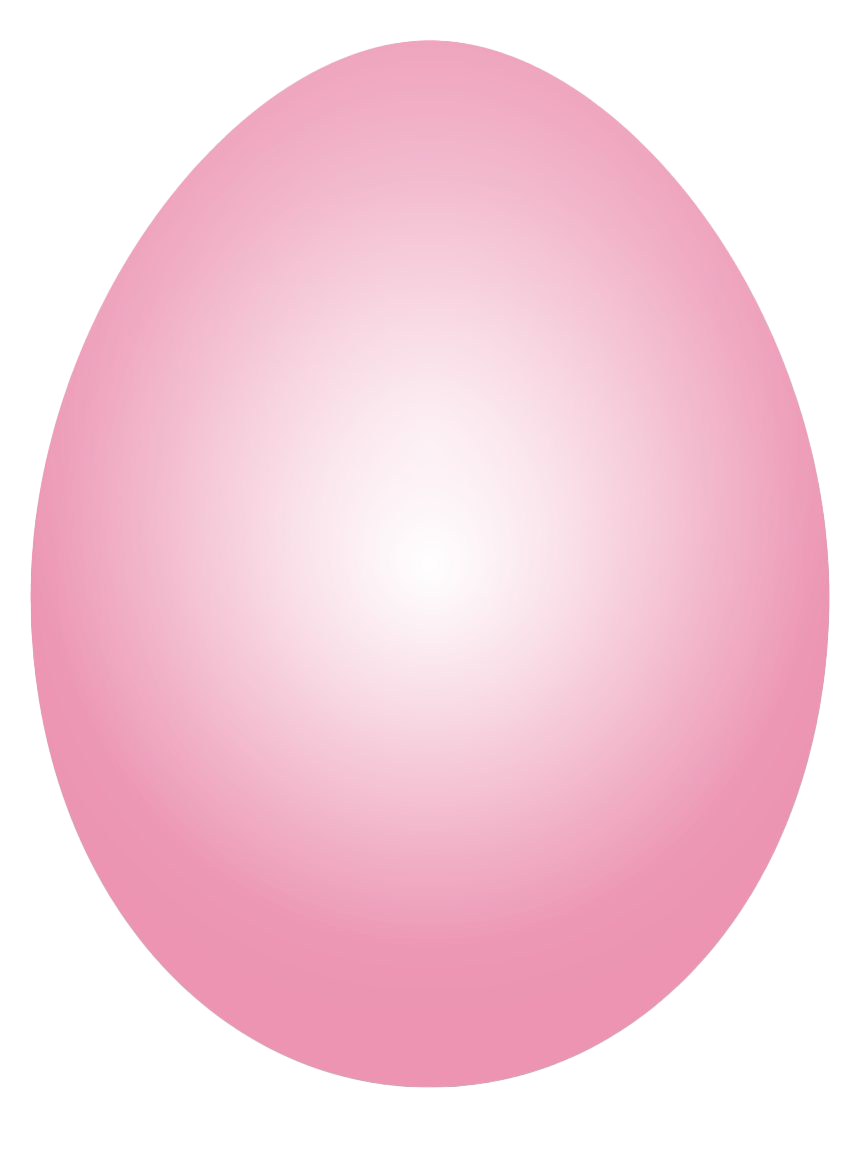 Pink Plain Easter Egg Transparent PNG Image