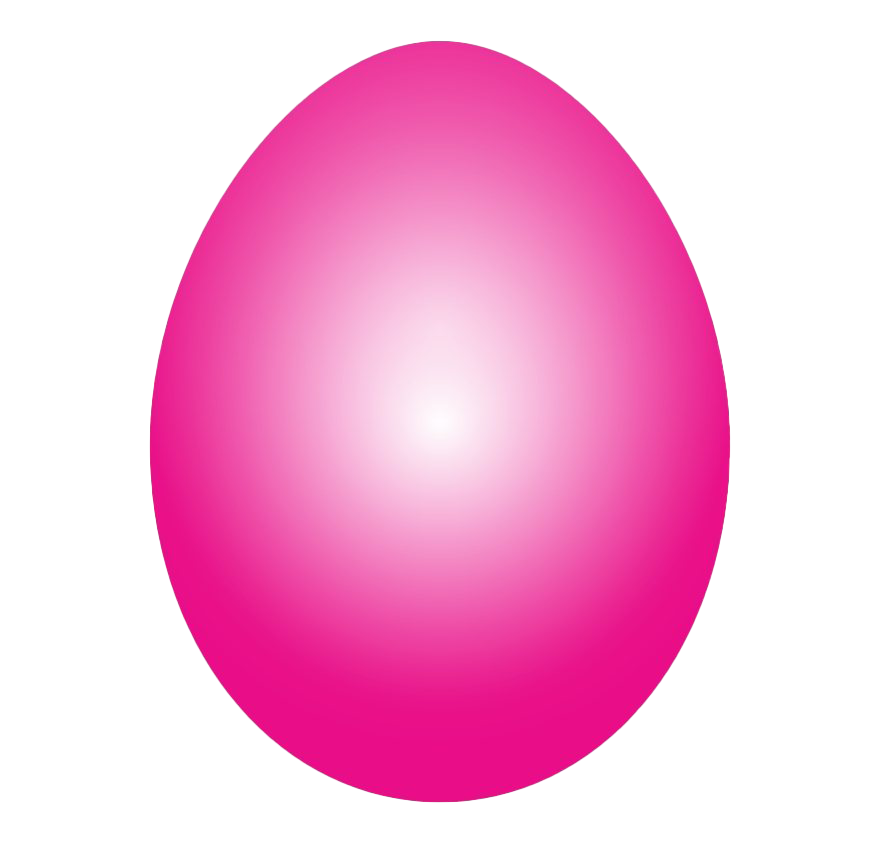 Pink Plain Easter Egg Transparent PNG Image