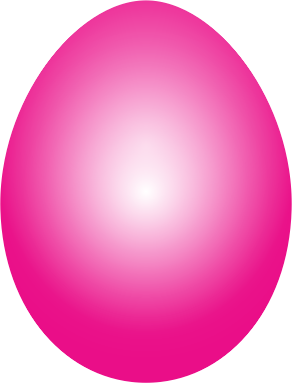 Pink Plain Easter Egg Transparent PNG Image