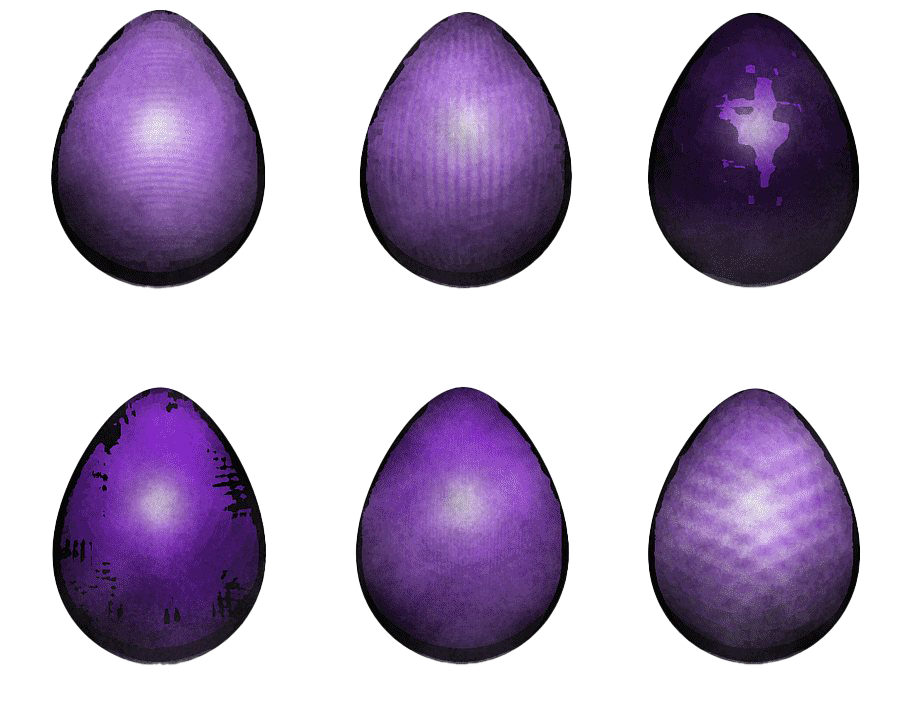 Purple Plain Easter Egg Transparent PNG Image