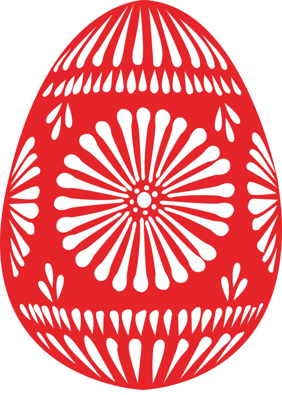 Egg Easter Red Transparent PNG Image