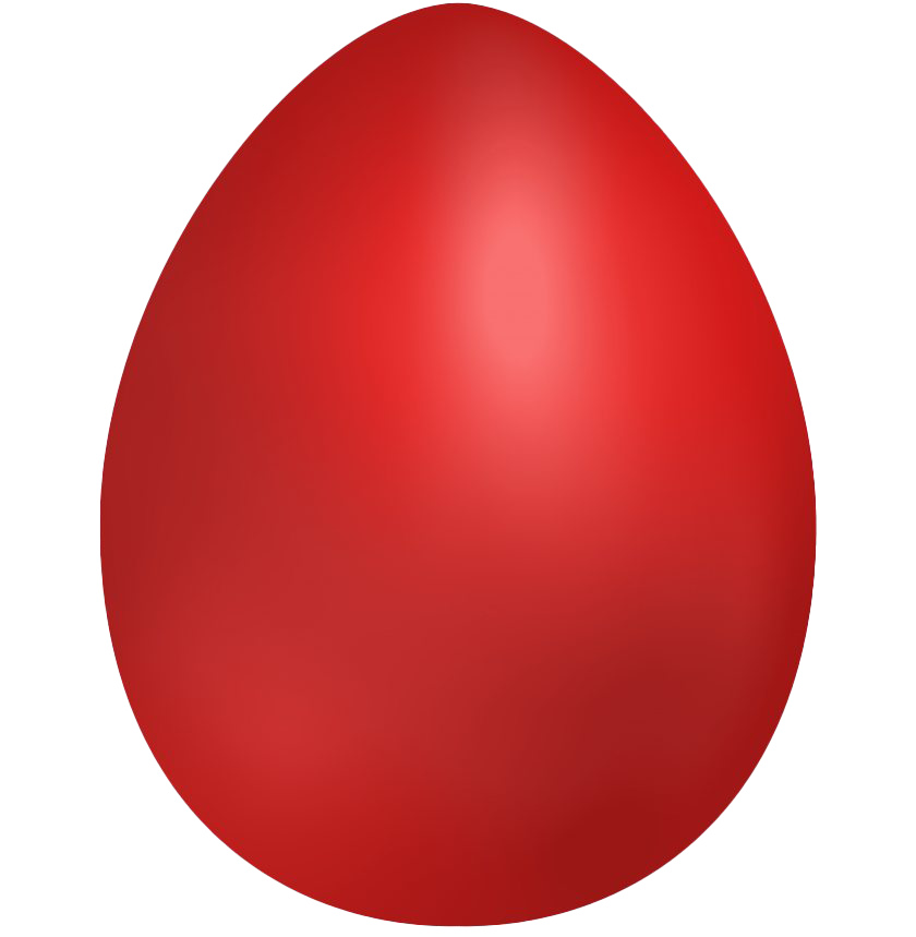 Egg Easter Red Transparent PNG Image