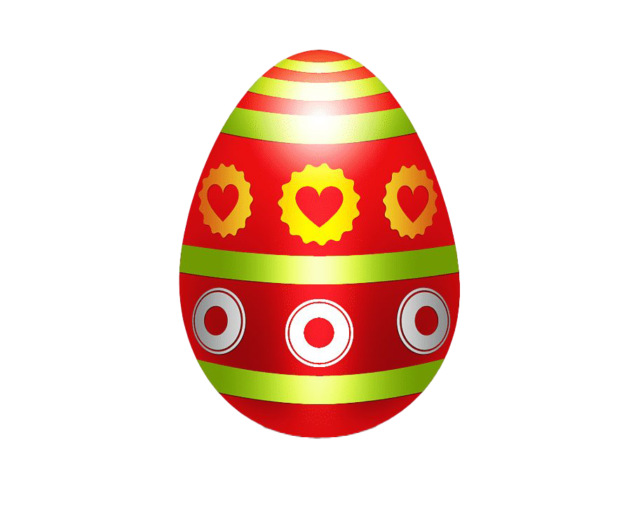 Egg Easter Red Transparent PNG Image