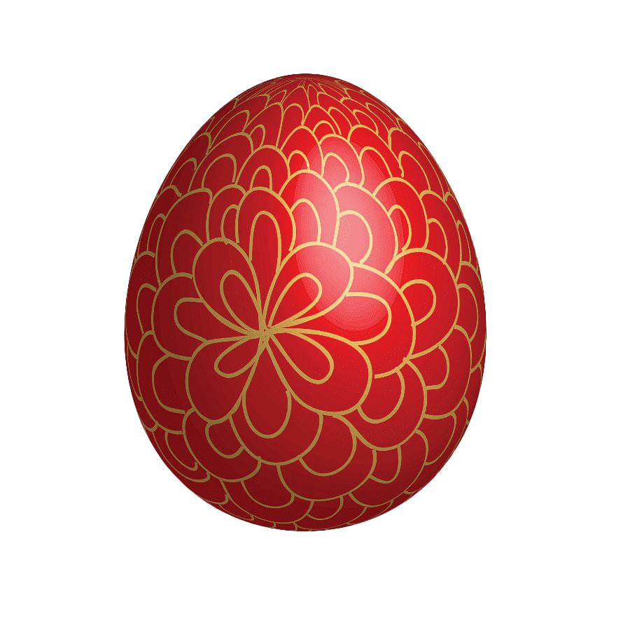 Egg Easter Red Transparent PNG Image