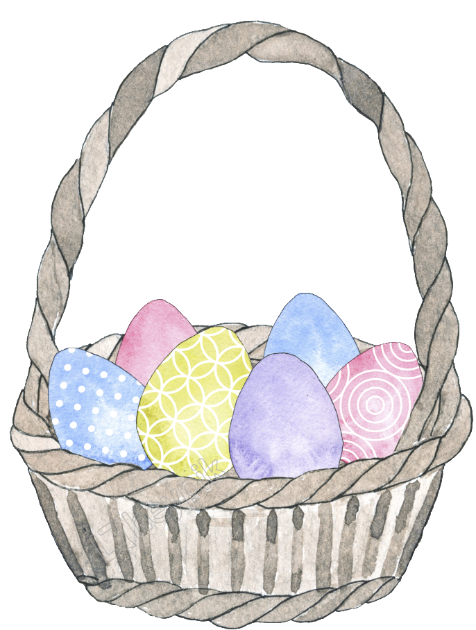 Basket Egg Vector Easter Transparent PNG Image