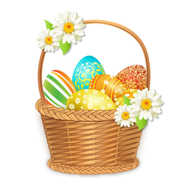 Basket Egg Vector Easter Transparent PNG Image