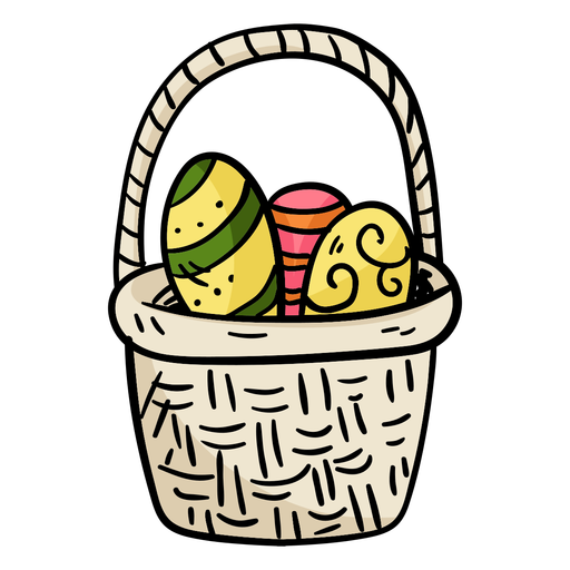 Basket Egg Vector Easter Transparent PNG Image