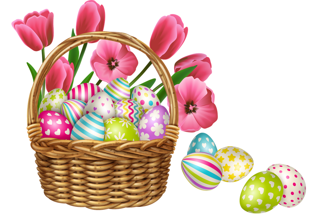 Basket Egg Vector Easter Transparent PNG Image