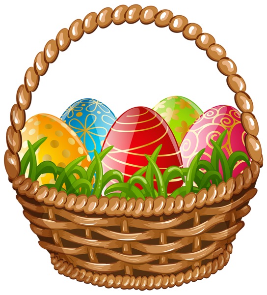 Basket Egg Vector Easter Transparent PNG Image