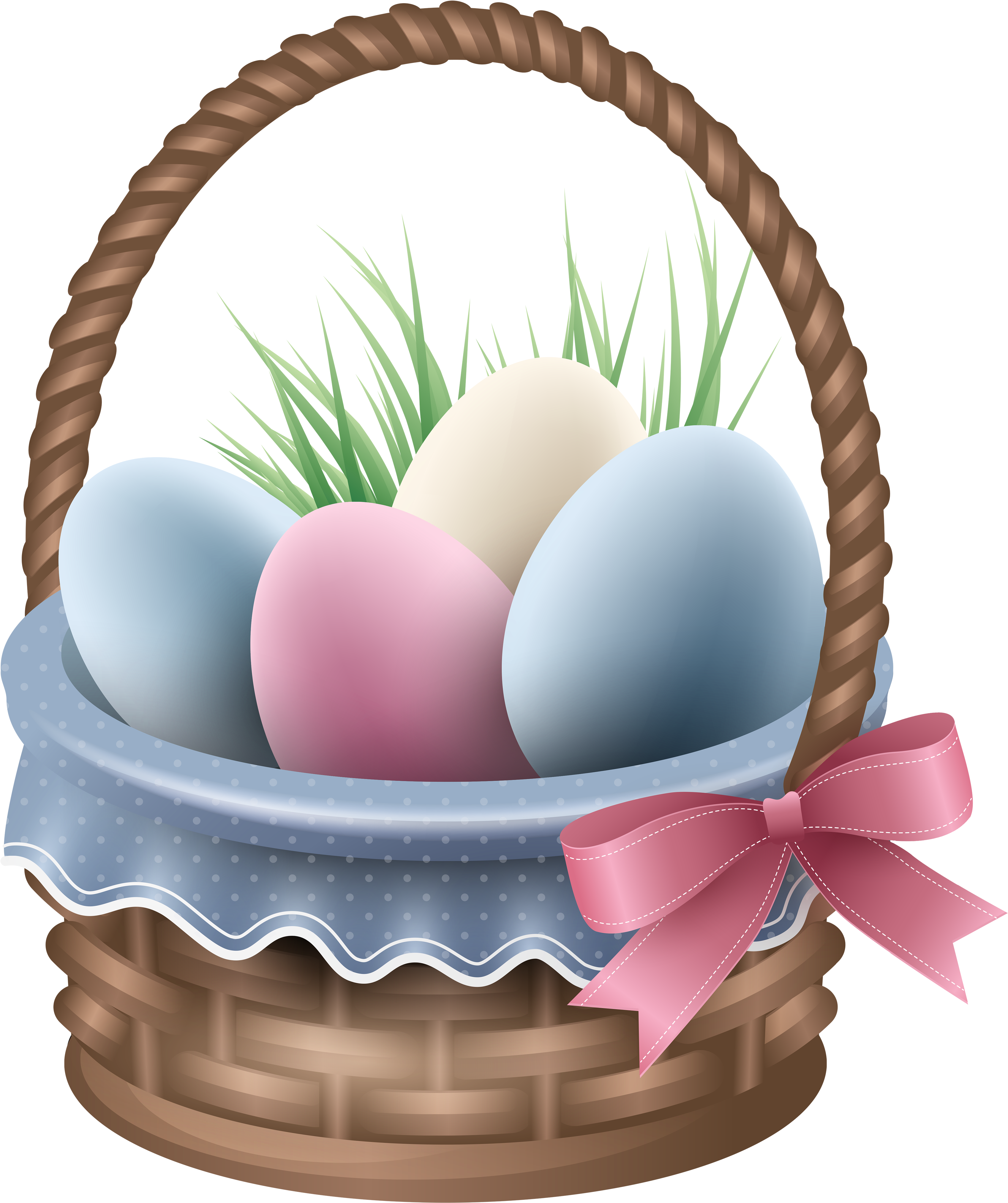 Basket Egg Easter Transparent PNG Image