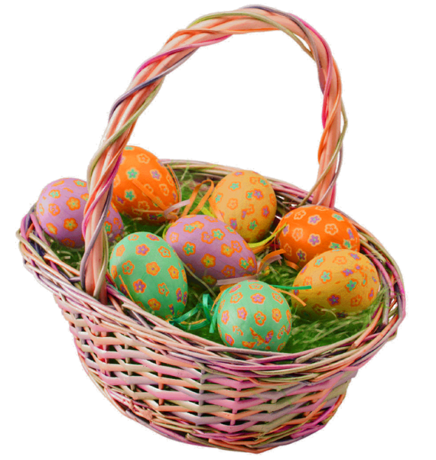 Basket Egg Easter Transparent PNG Image