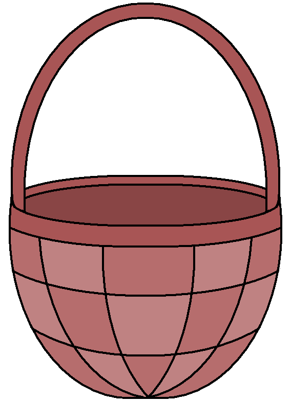 Empty Easter Basket Transparent PNG Image