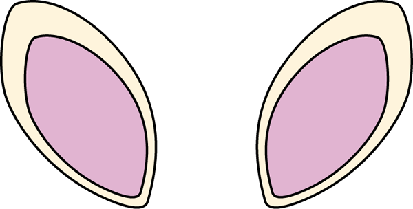 Easter Bunny Ears Transparent PNG Image