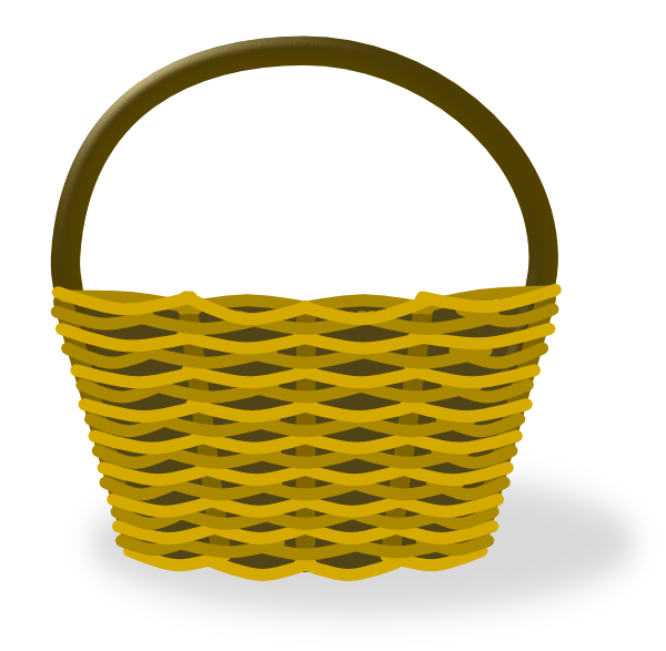 Empty Easter Basket Transparent PNG Image