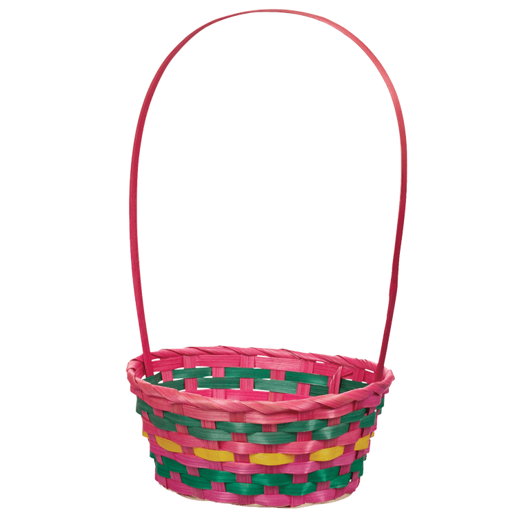 Empty Easter Basket Background Transparent PNG Image