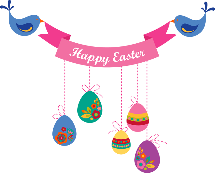 Happy Easter Transparent PNG Image