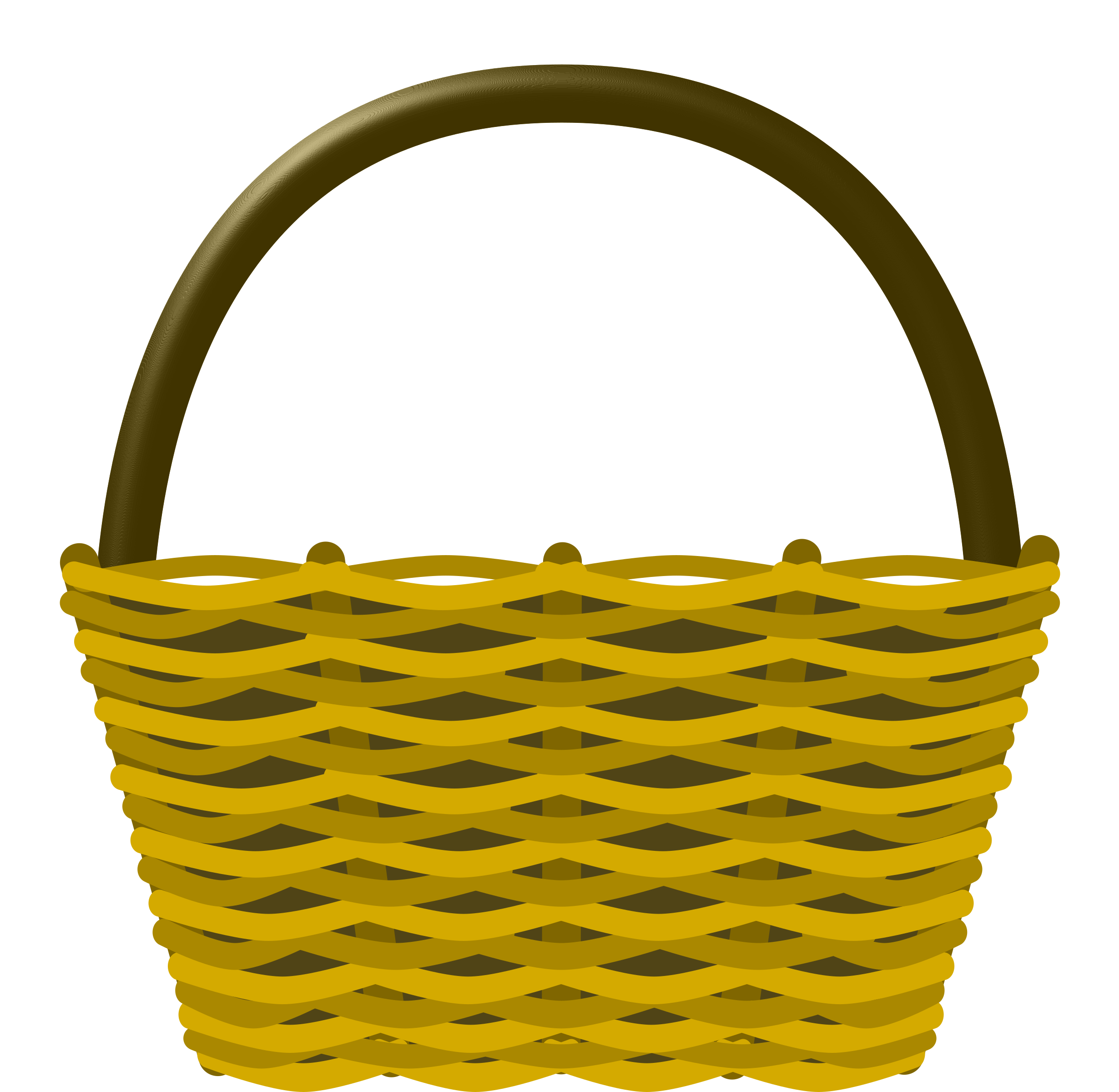 Empty Easter Basket Transparent PNG Image