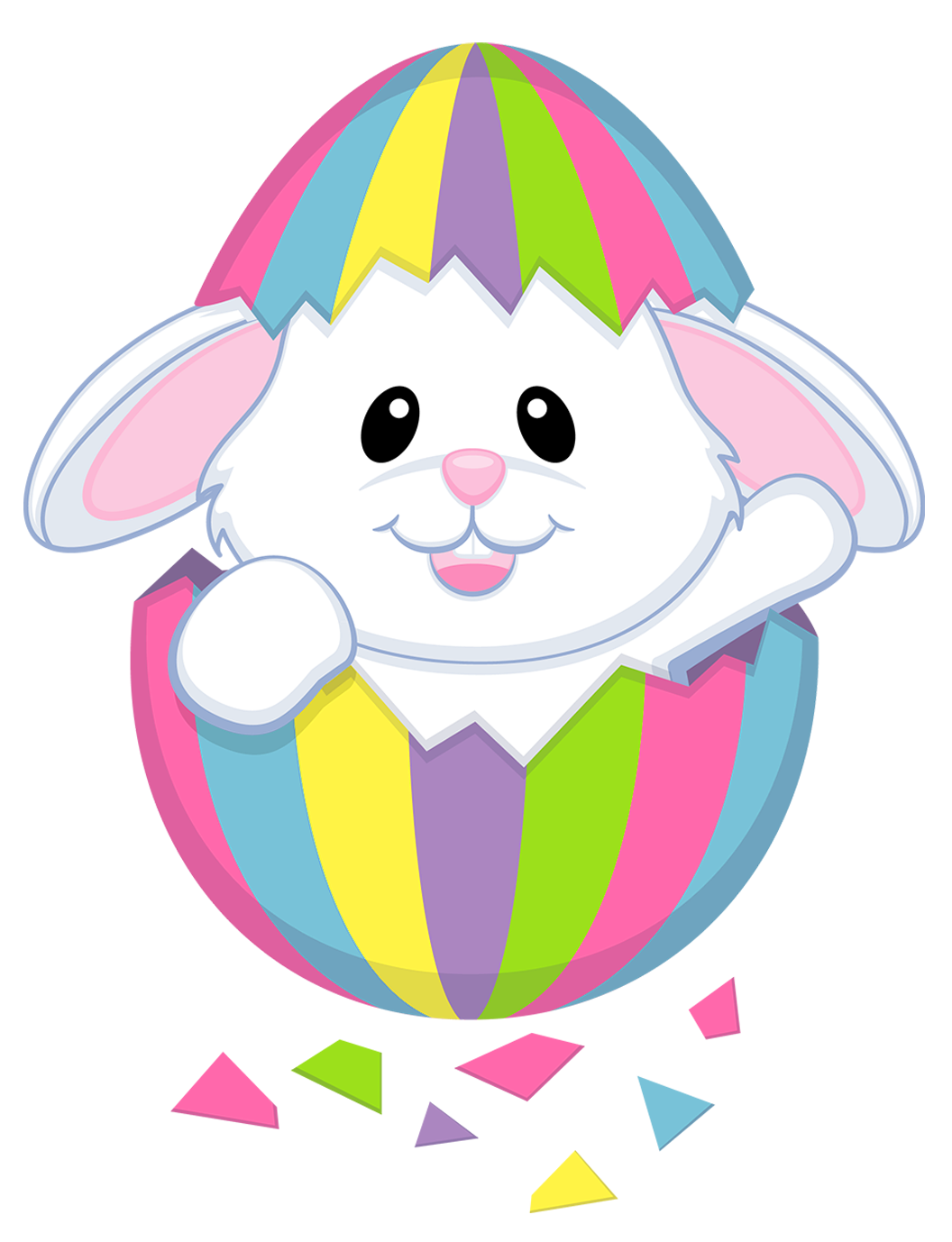 Easter Bunny Background Transparent PNG Image