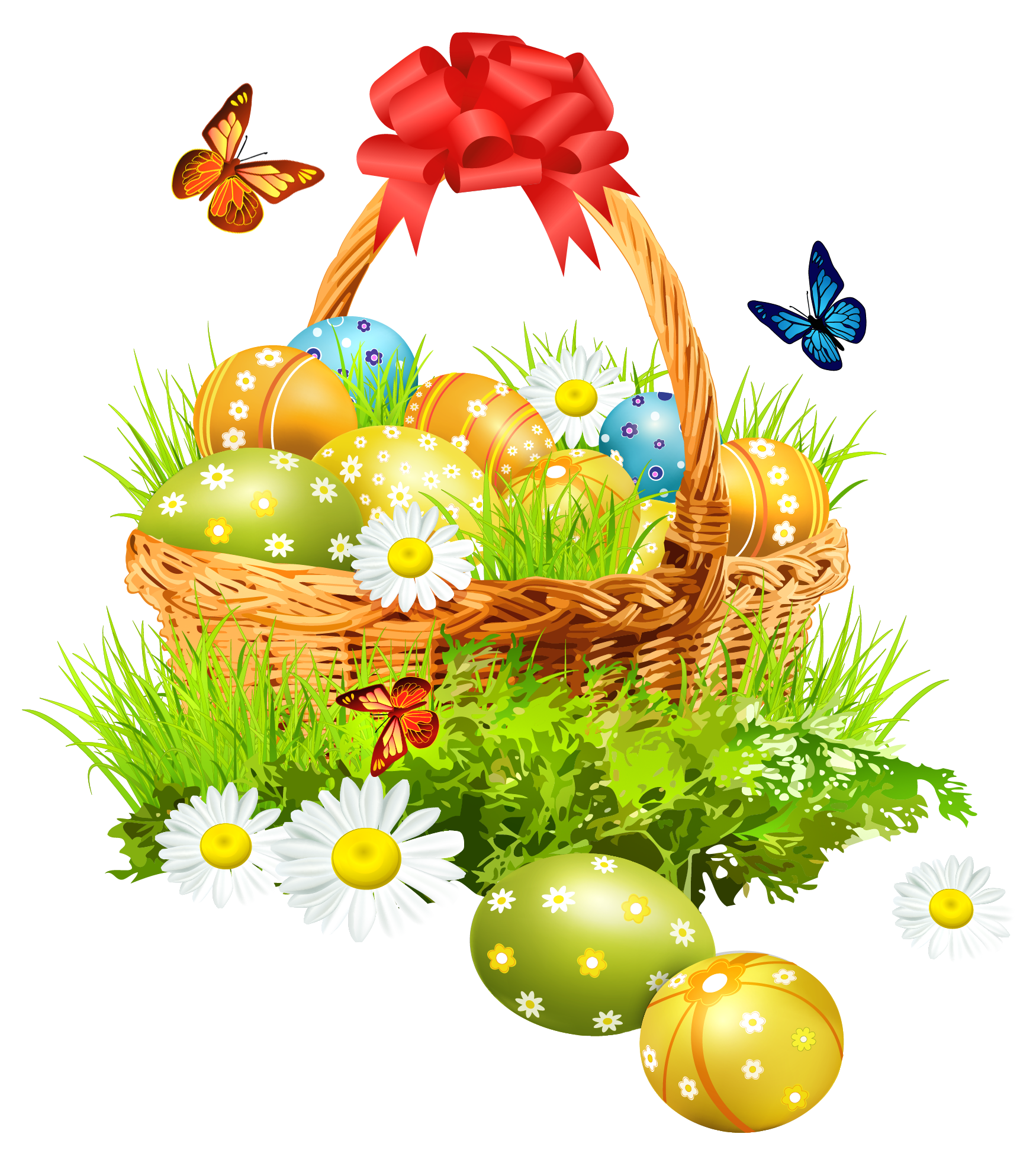 Easter Basket Transparent PNG Image