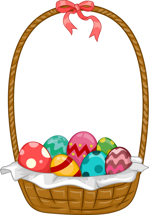Easter Basket Bunny Transparent PNG Image