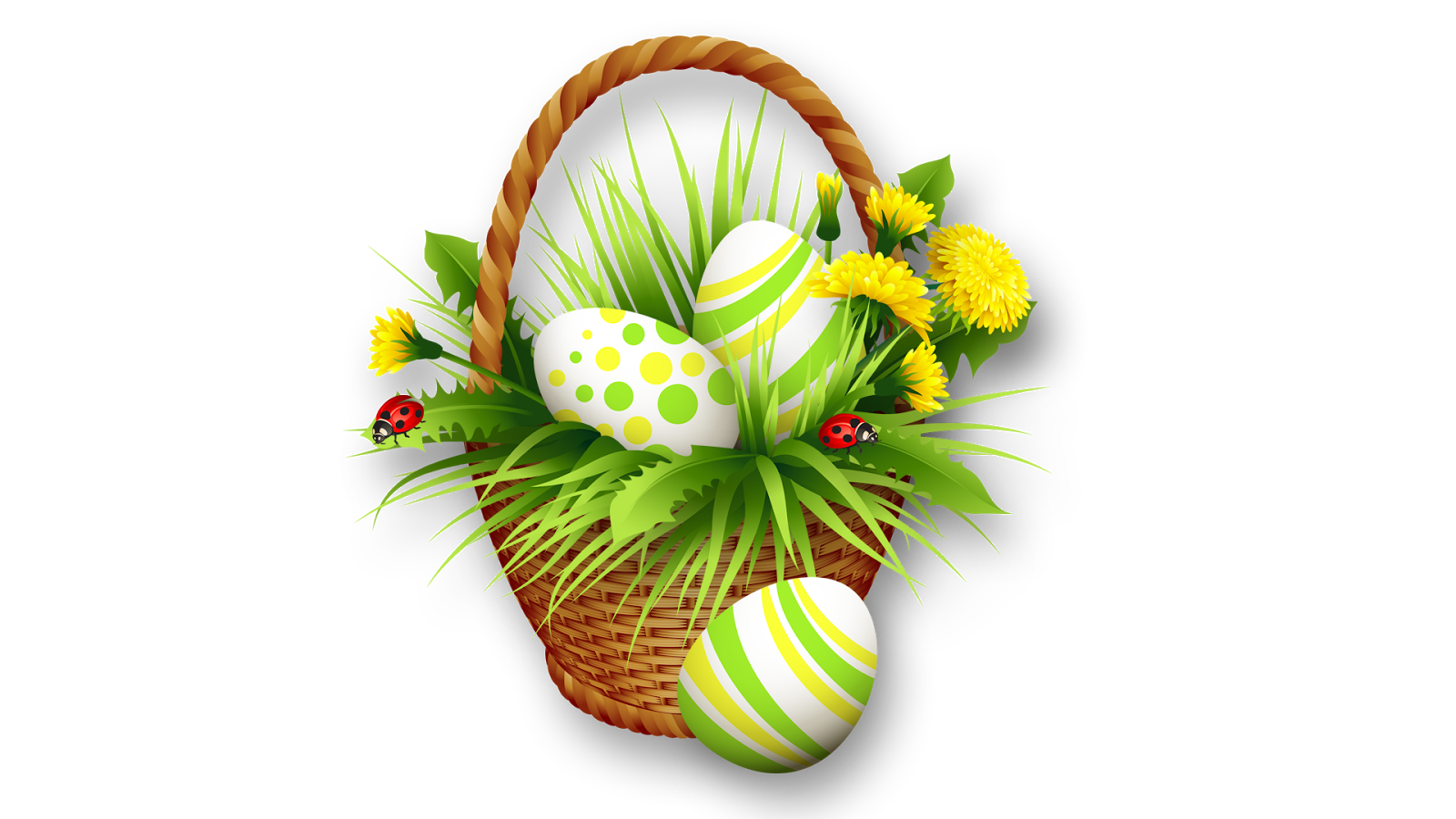 Easter Basket Bunny Transparent PNG Image