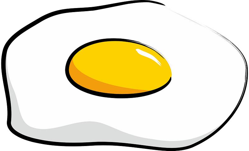 Egg Fried Crispy Transparent PNG Image