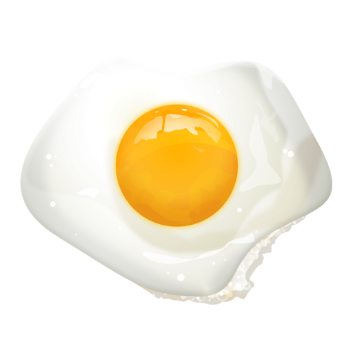 Fried Egg Half Transparent PNG Image