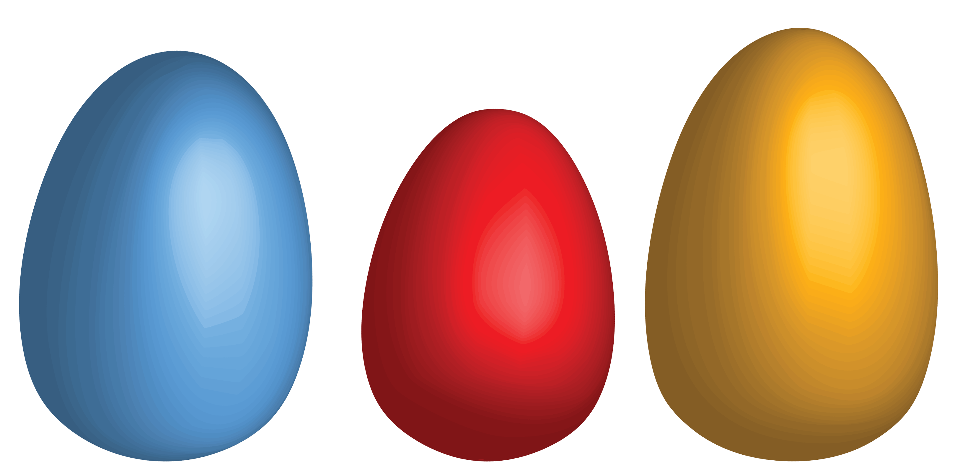 Colored Eggs Transparent PNG Image