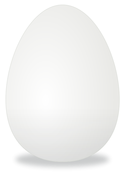 White Egg Transparent PNG Image