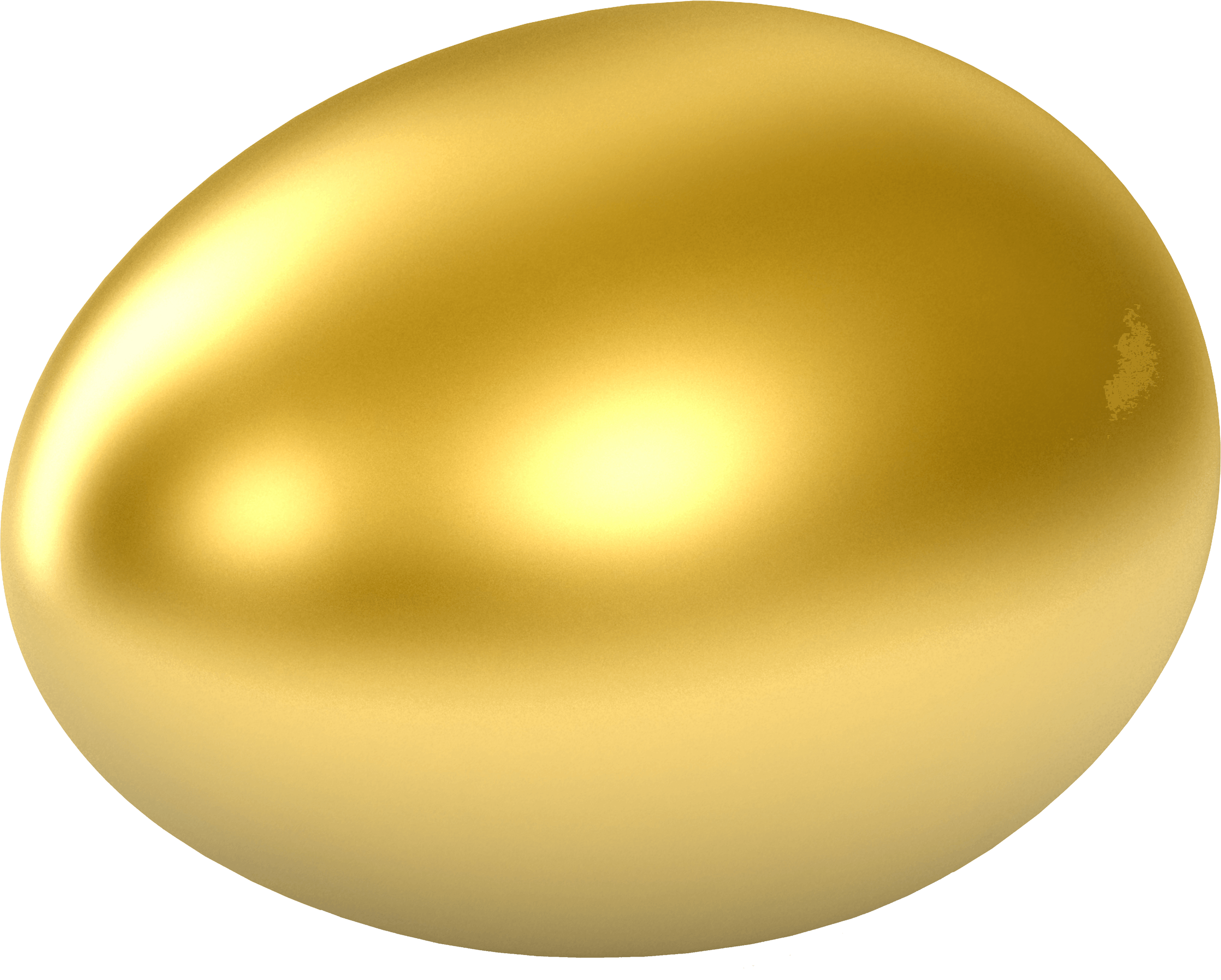 Gold Egg Transparent PNG Image