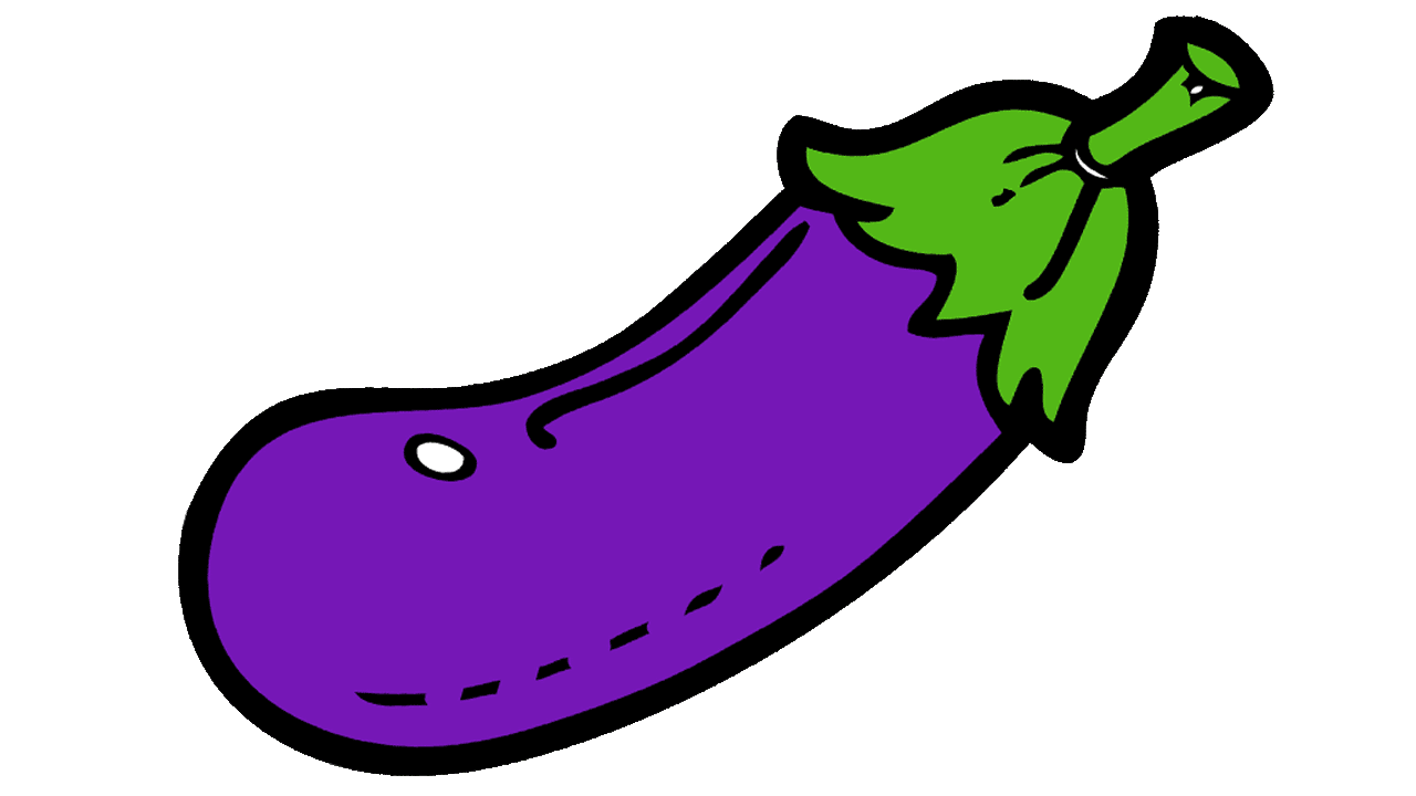 Purple Vector Eggplant Transparent PNG Image