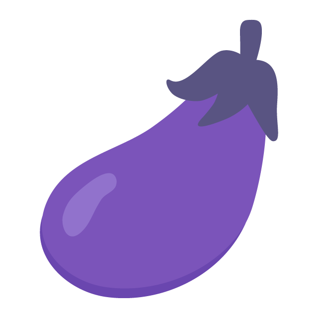 Purple Vector Eggplant Transparent PNG Image