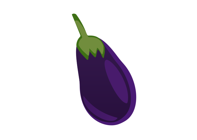 Purple Vector Eggplant File Transparent PNG Image