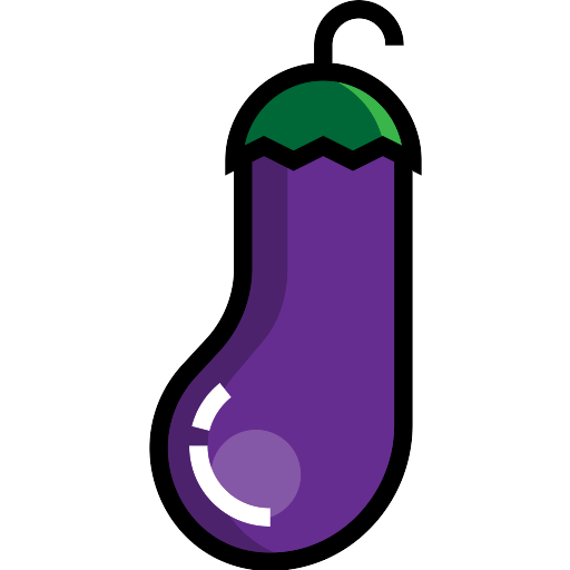Vector Eggplant Transparent PNG Image