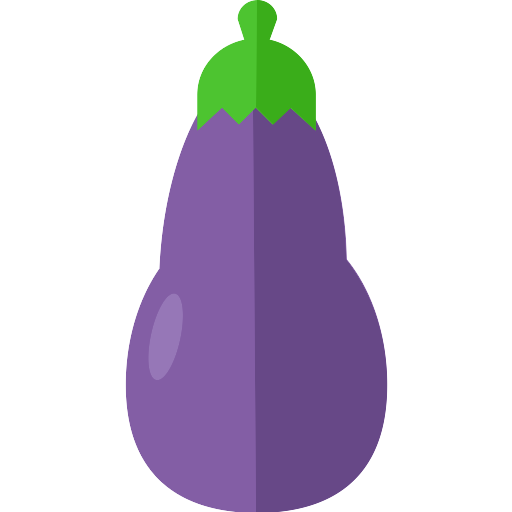 Vector Eggplant Transparent PNG Image