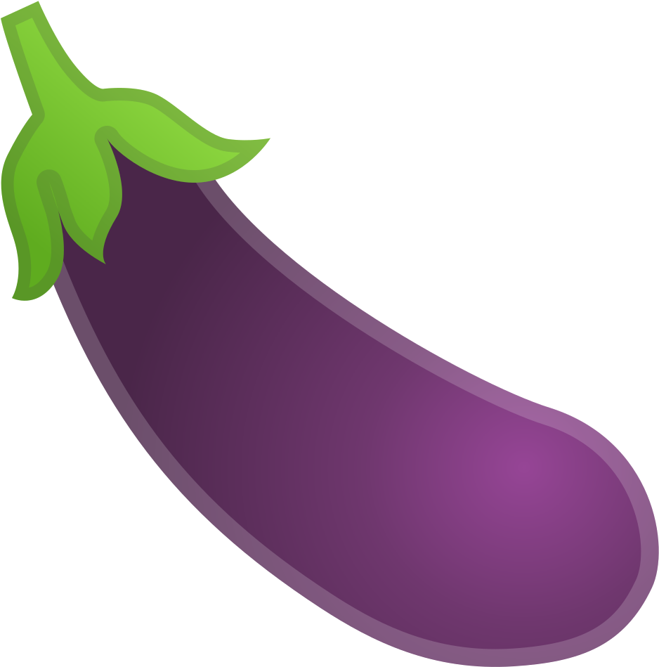 Vector Eggplant Transparent PNG Image