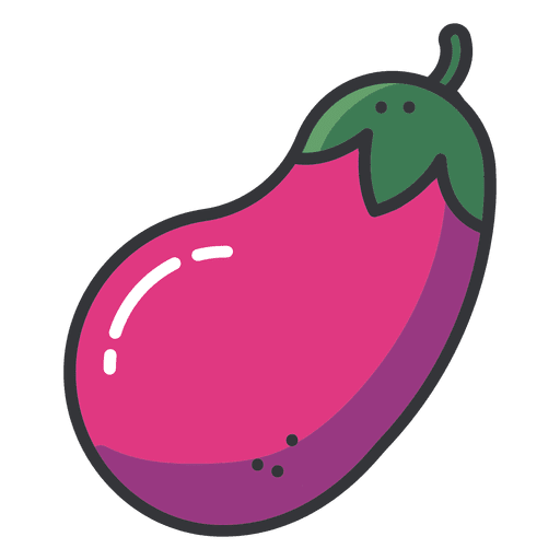 Vector Eggplant Transparent PNG Image