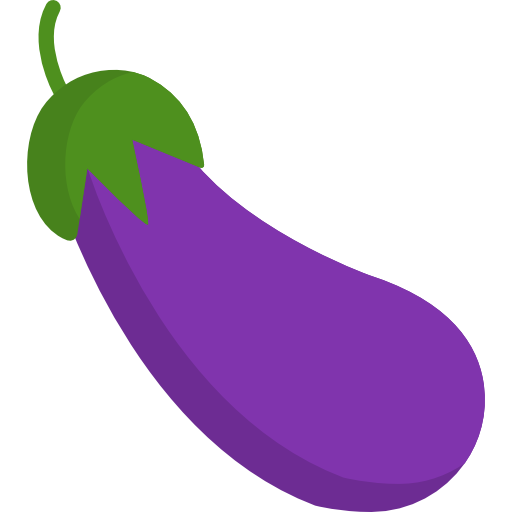 Vector Eggplant Transparent PNG Image