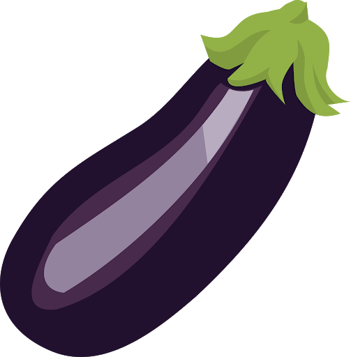 Vector Eggplant Transparent PNG Image