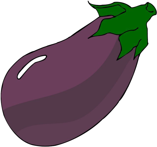 Vector Eggplant Transparent PNG Image