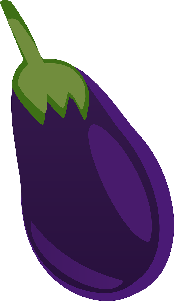 Vector Eggplant Transparent PNG Image