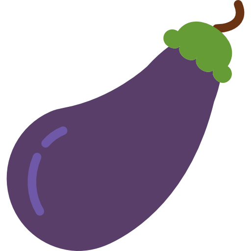 Vector Eggplant Transparent PNG Image