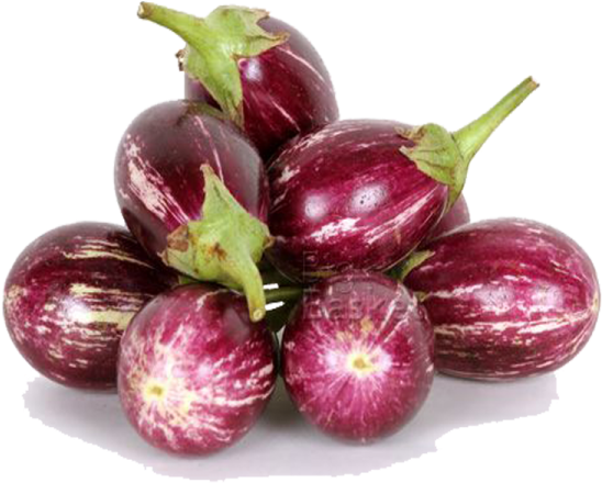 Brinjal Bunch Transparent PNG Image