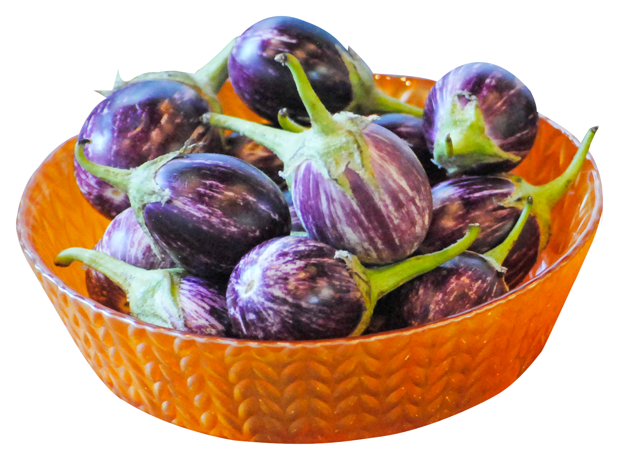 Brinjal Bunch Transparent PNG Image