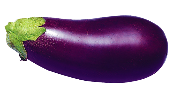 Single Brinjal Eggplant Transparent PNG Image