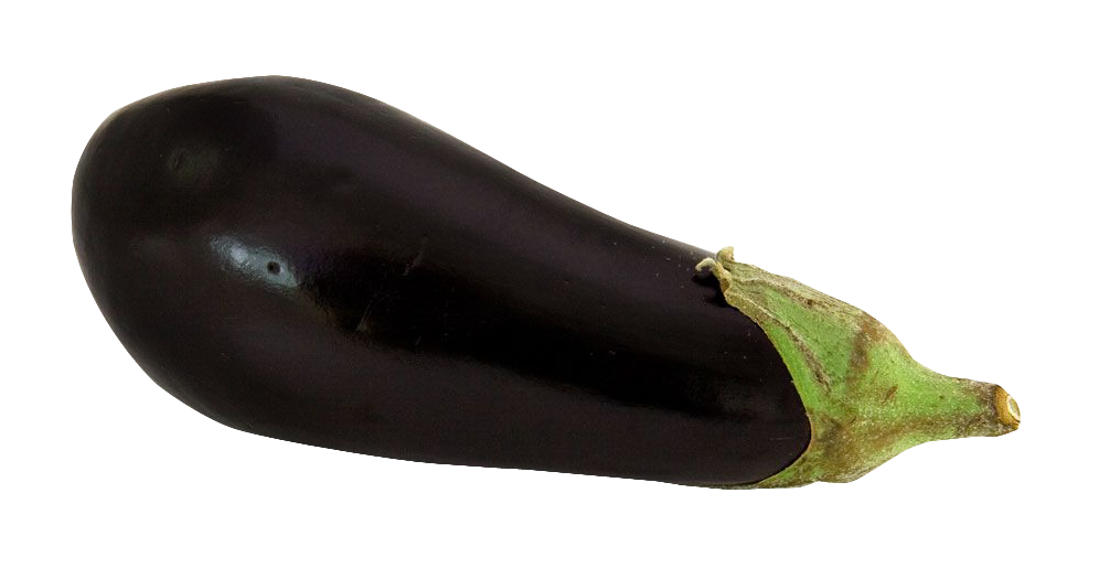 Single Brinjal Eggplant Transparent PNG Image