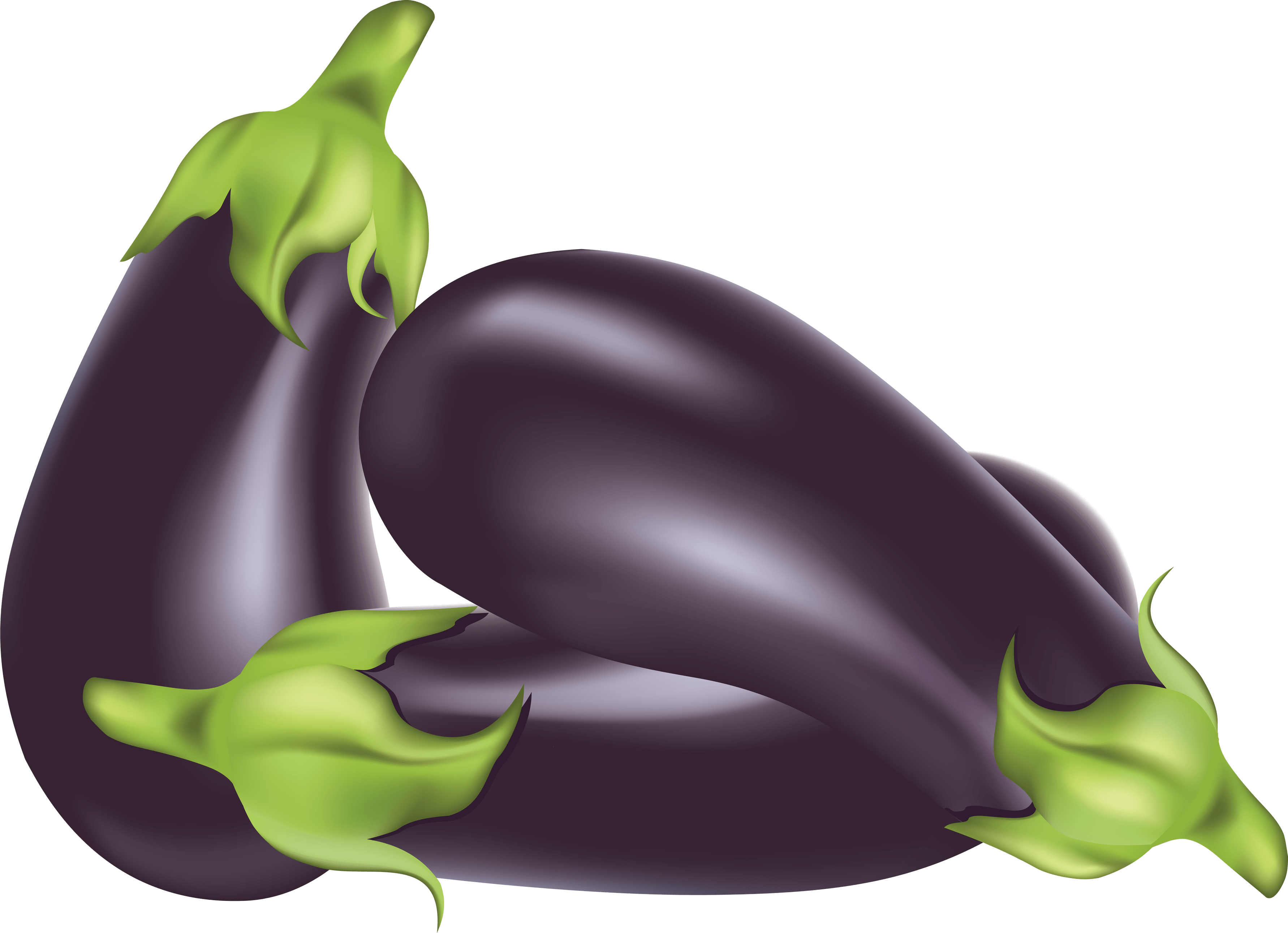 Eggplants Transparent PNG Image