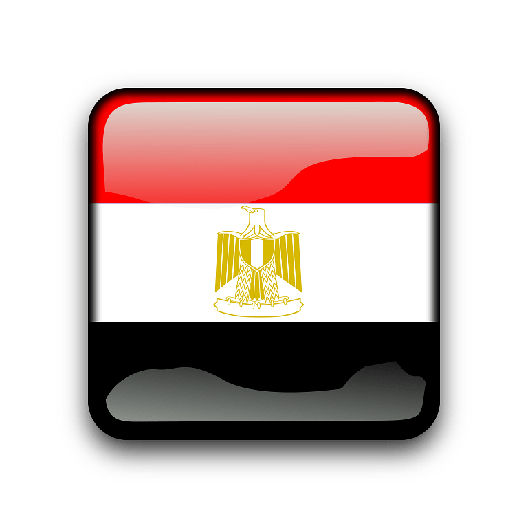 Egypt Flag Transparent PNG Image
